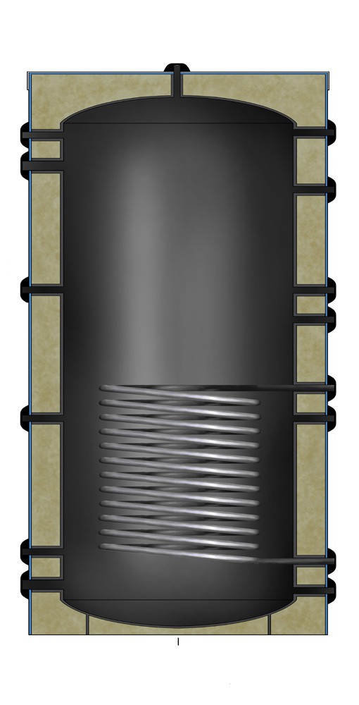 Buffervat met warmtewisselaar vanaf 150 t/m 5000 liter.